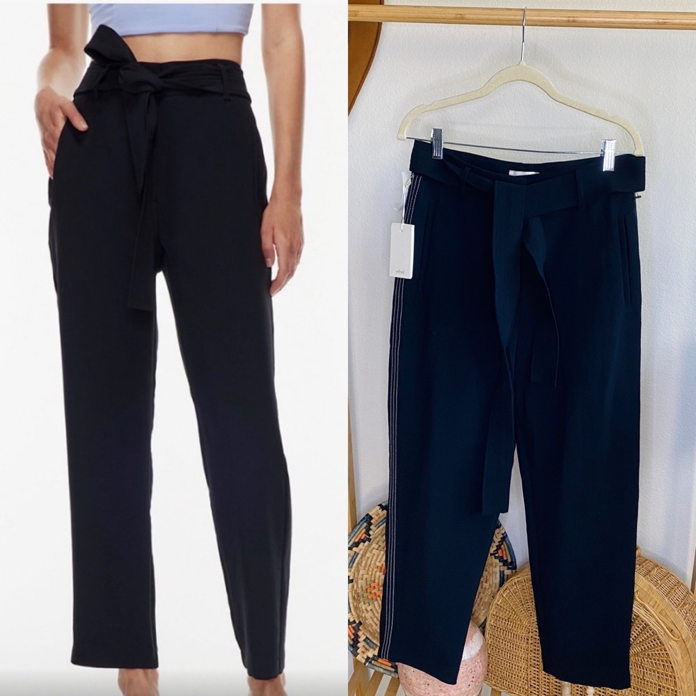 NWT Aritzia Wilfred Tie-Front Trousers